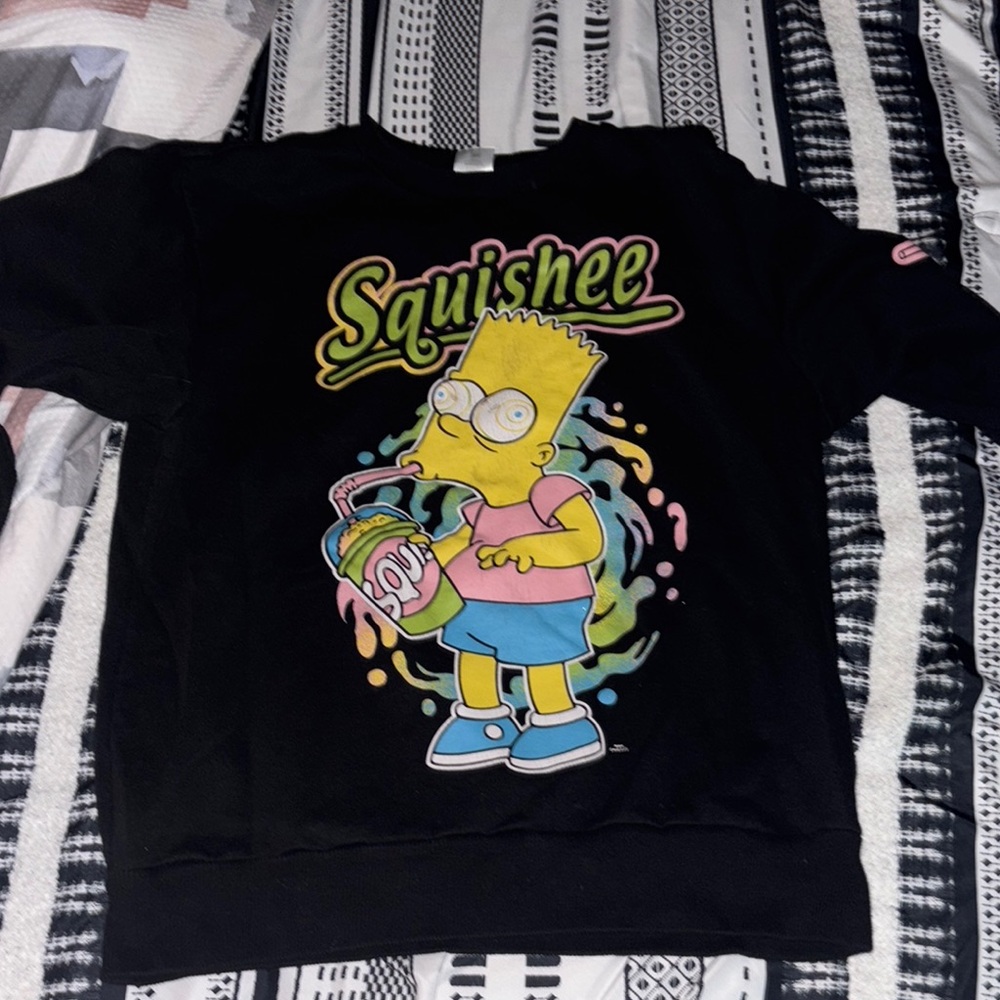 Black Graphic Sweatshirt